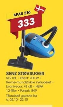 Punkt1 Senz støøvsuger tilbud