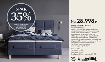 SengeSpecialisten Wonderland 412 melody elevationsseng tilbud