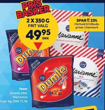 BorderShop Fazer dumle eller marianne tilbud