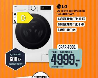 Skousen Lg vaske-tørremaskine f4y5rrp1wy tilbud
