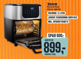Skousen Nova airfryer nova-188410 tilbud