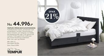 SENG Tempur spring box elevationsseng tilbud