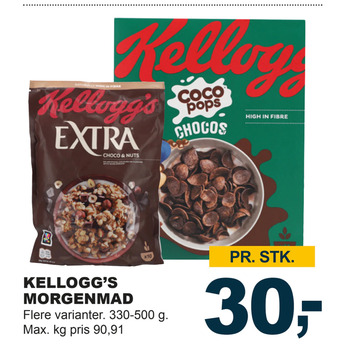 Let-Køb Kellogg’s morgenmad tilbud