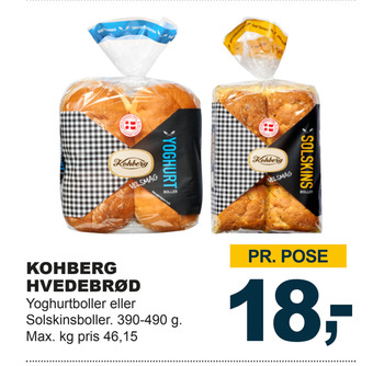 Let-Køb Kohberg hvedebrød tilbud