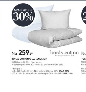 SENG Borås cotton cille sengetøj tilbud