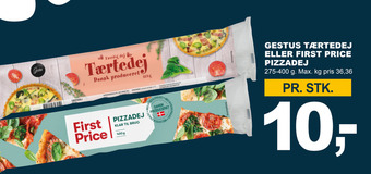 Let-Køb Gestus tærtedej eller first price pizzadej tilbud
