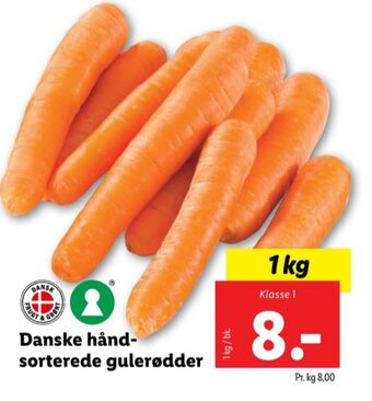 Lidl Ukendt gulerødder tilbud