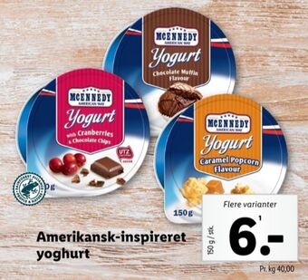Lidl Mcennedy yoghurt chocolate tilbud