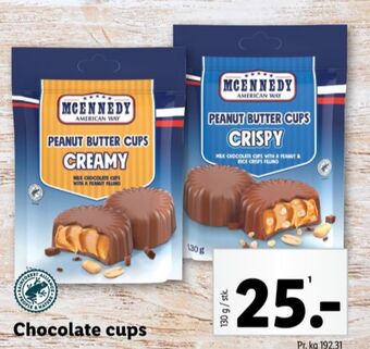 Lidl Mcennedy peanut butter cups crispy tilbud