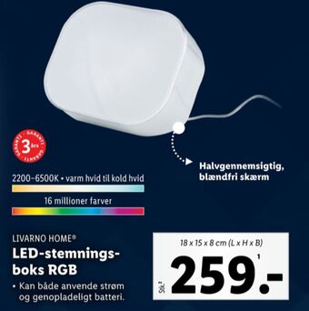 Lidl Livarno lampe tilbud