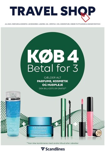 Scandlines Travel Shop Travel shop - køb 4 betal for 3 tilbud