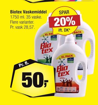 Calle Biotex vaskemiddel tilbud