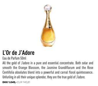 Scandlines Travel Shop L'or de j'adore tilbud