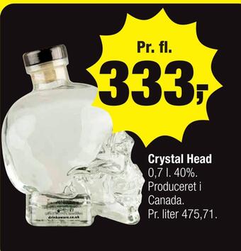 Calle Crystal head tilbud