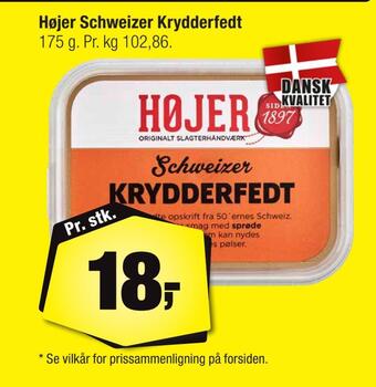 Calle Højer schweizer krydderfedt tilbud