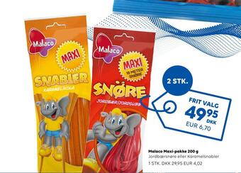 Scandlines Travel Shop Malaco maxi-pakke 200 g tilbud