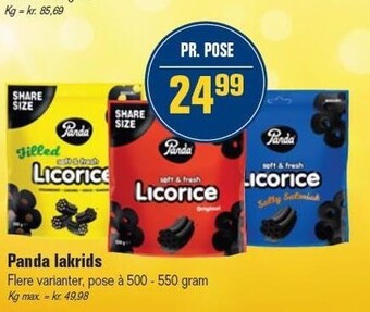 Otto Duborg Panda lakrids tilbud