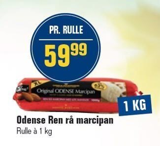 Otto Duborg Odense ren rå marcipan tilbud