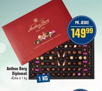 Otto Duborg Anthon berg diplomat tilbud