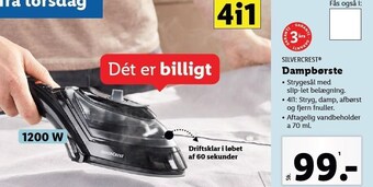 Lidl Silvercrest dampbørste tilbud
