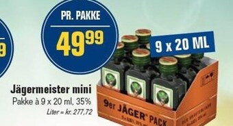 Otto Duborg Jägermeister mini tilbud