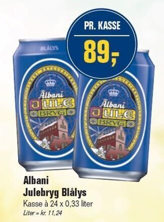 Otto Duborg Albani julebryg blålys tilbud