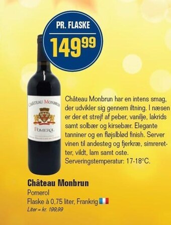 Otto Duborg Cháteau monbrun tilbud