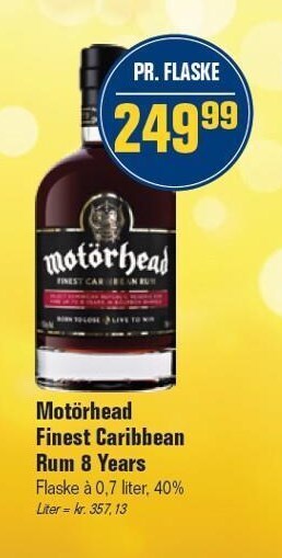 Motörhead finest caribbean rum 8 years