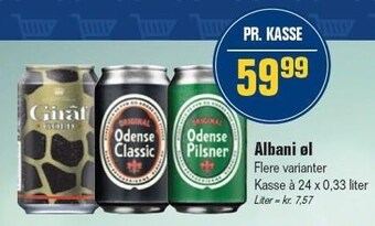 Otto Duborg Albani øl tilbud
