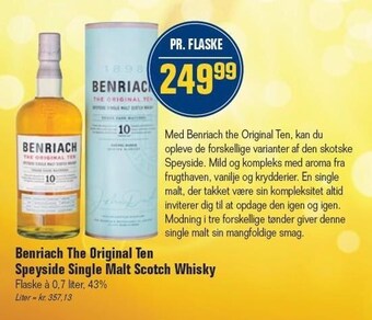 Otto Duborg Benriach the original ten speyside single malt scotch whisky tilbud