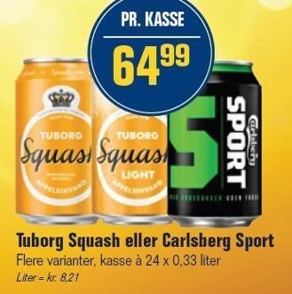 Otto Duborg Tuborg squash eller carlsberg sport tilbud