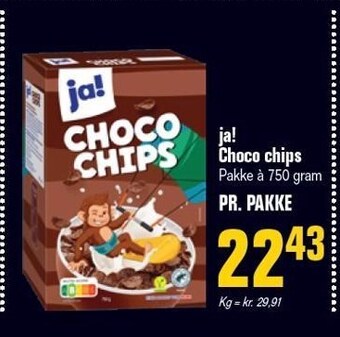 Otto Duborg Ja! choco chips tilbud