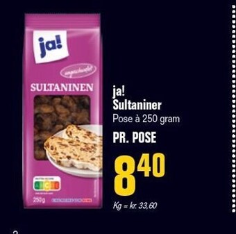 Ja! sultaniner
