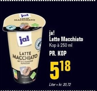 Otto Duborg Ja! latte macchiato tilbud