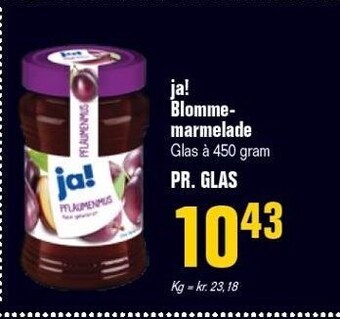 Otto Duborg Ja! blommemarmelade tilbud