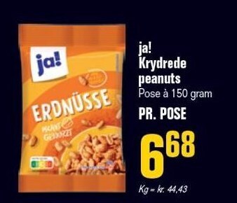 Otto Duborg Ja! krydrede peanuts tilbud