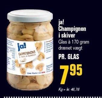 Otto Duborg Ja! champignon i skiver tilbud