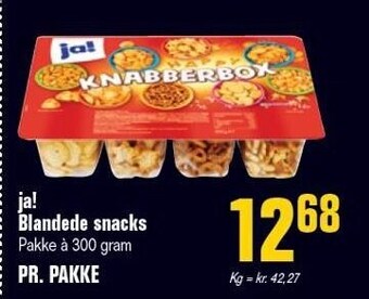 Otto Duborg Ja! blandede snacks tilbud