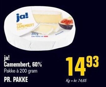 Otto Duborg Ja! camembert, 60% tilbud