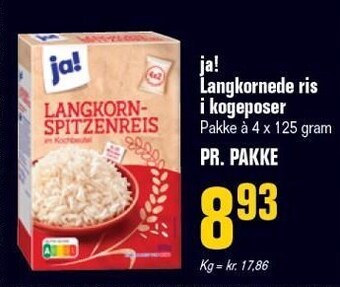 Otto Duborg Ja! langkornede ris i kogeposer tilbud