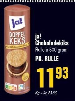Otto Duborg Ja! chokoladekiks tilbud