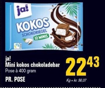 Otto Duborg Ja! mini kokos chokoladebar tilbud