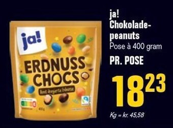 Otto Duborg Ja! chokoladepeanuts tilbud
