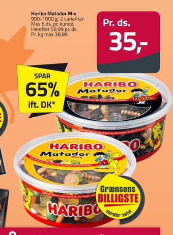 Fleggaard Haribo matador mix tilbud