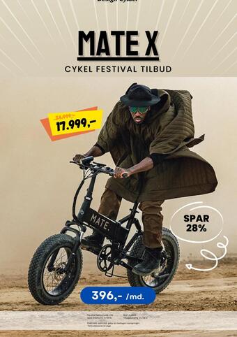 Design Cykler Mate x tilbud
