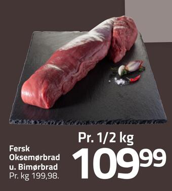 Fleggaard Fersk oksemørbrad u. bimørbrad tilbud