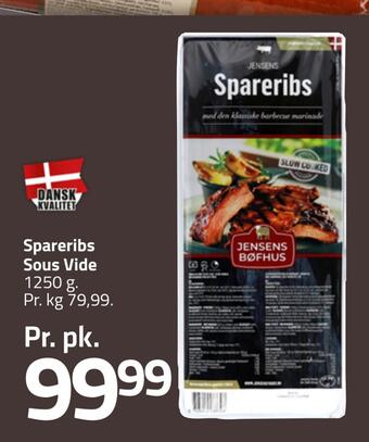 Fleggaard Spareribs sous vide tilbud