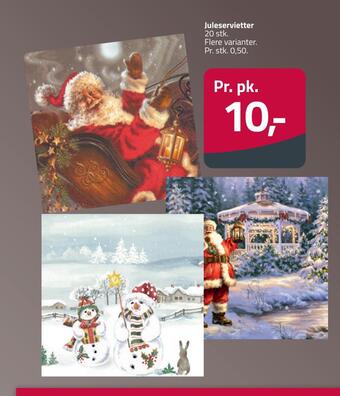 Fleggaard Juleservietter tilbud