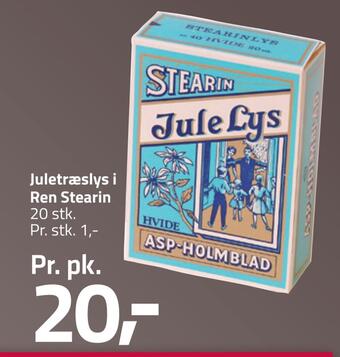 Fleggaard Juletræslys i ren stearin tilbud