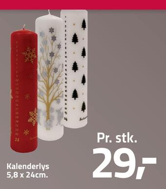 Fleggaard Kalenderlys tilbud